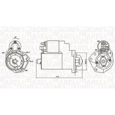 Imagen de MAGNETI MARELLI 063720880010 Motor de arranque 12 1,1 9 SEAT: Ibiza 2, Córdoba II Berlina, I Berlina