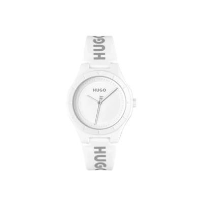 Imagen de HUGO Reloj Analógico de Cuarzo para Mujer Colección #Lit FOR Her Collection con Correa en Silicona 1540165
