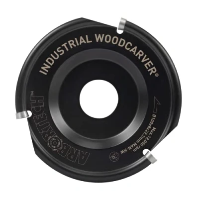 Imagen de ARBORTECH Industrial Woodcarver Cuchilla 100mm para tallar Madera Disco Amoladora Angular