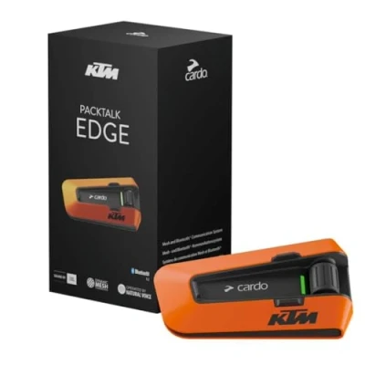 Imagen de CARDO Systems Packtalk Edge KTM Edition, Paquete Individual, Naranja