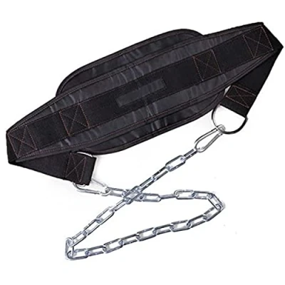 Imagen de Soulitem Cinturón Lastre Dominadas Cinturon Gimnasio con Cadena Powerlifting Gym para Dominadas, Boxeo, Sentadillas, Levantamiento de Pesas, Musculación Training,