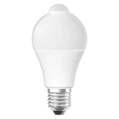 Imagen de OSRAM LED STAR+ CLASSIC a 75 SENSOR DE MOVIMIENTO Bombilla LED, Casquillo E27, 2700 K, 7,50 W, Equivalente 75W, Mate, Blanco Calido