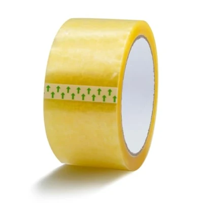 Imagen de RAYLU PAPER® Rollos de Precinto, Cinta Adhesiva para Embalaje Cajas Envío Resistente y Extra Fuerte, 66 metros x 50 mm ancho (1 unidad ECO, Transparente)