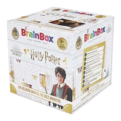 Imagen de Beezerwizzer Studio BrainBox Harry Potter Juego Educativo de Cartas Memoria y Observación para Familias Niños A Partir 8 Años 1 Jugador 10 Minutos por Partida Español