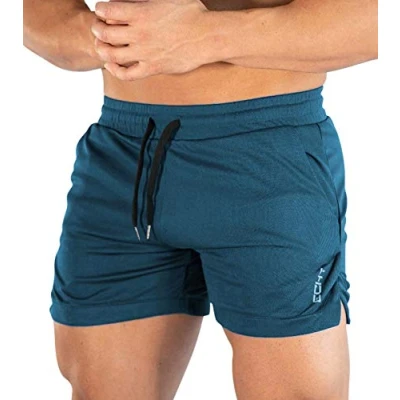 Imagen de Superora Hombres Running Gym Pantalones Cortos Deportivos de Entrenamiento al Aire Libre Transpirables con Bolsillos