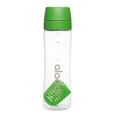 Imagen de Aladdin Infuse Botella Agua 0.7L Verde Infusión Extraíble Tapa Bidireccional Antifugas Para Facilitar la Limpieza Resistente a Manchas y Olores Libre de BPA Apta Lavavajillas