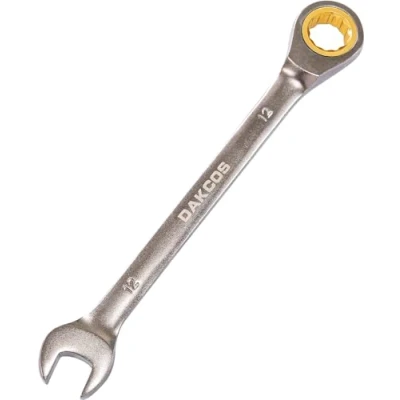 Imagen de DAKCOS Llave Fija con Carraca Combinada de trinquete 12mm, Cr V 72 deintes