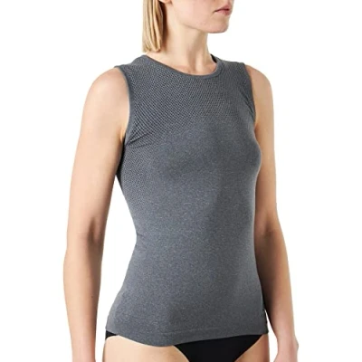 Imagen de Odlo Performance Light Eco Camiseta sin Mangas de Ropa Interior Funcional, Mujer, Grey Melange, M