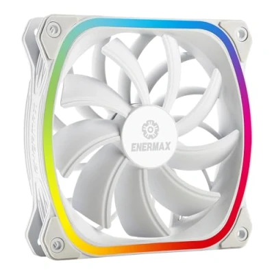 Imagen de ENERMAX Ventilador para PC SQUA RGB individual, color blanco