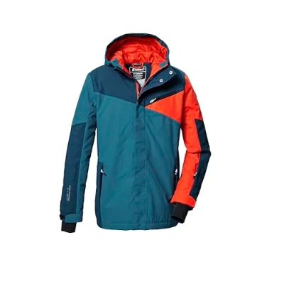Imagen de killtec Niños Chaqueta de esquí/chaqueta funcional con capucha y protección contra la nieve KSW 387 BYS SKI JCKT, ocean, 140, 42077 000