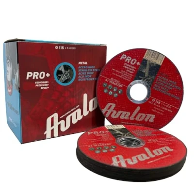 Imagen de Avalon 50 discos de corte profesional para metal y acero inoxidable, 115 mm x 1,2 22 mm, amoladora angular 22,23 recto