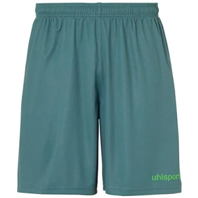 Imagen de Uhlsport Center Basic Shorts Without Slip De Juego, Hombre, Fir Verde/Verde Fluor, XL