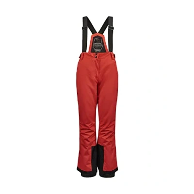 Imagen de killtec Erielle Pantalón Funcional con Tirantes extraíbles, protección de Bordes y paranieves, Mujer, Rojo Claro, 36