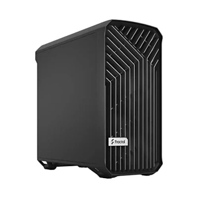 Imagen de Fractal Design Torrent Compact Black Solid Side Panel Open Grille for Maximum Air Intake Two 180mm PWM Fans Included Type C ATX Airflow Mid Tower PC Gaming Case