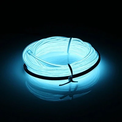 Imagen de MASUNN 5 M El LED Flexible Suave Tubo De Neón Resplandor Coche Cuerda Franja Luz Navidad DecorACión DC 12V Blanco
