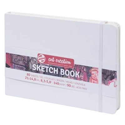 Imagen de Talens Sketch Book Cuaderno de dibujo (21 x 14,8 cm, 140 g/m², 80 hojas), color blanco