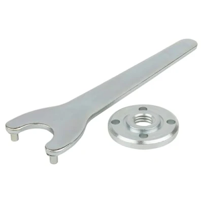 Imagen de wolfcraft Juego de llave brida Para amoladora angular, recta, 2 piezas I 2457000 sujetar discos corte, desbastado y lijado