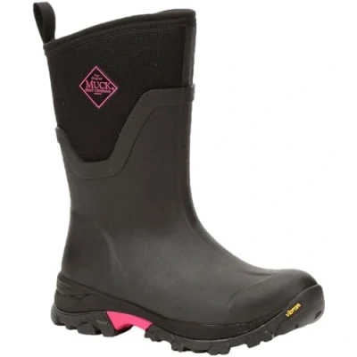 Imagen de Muck Boots Arctic Ice Mid Agat, Wellingtons Mujer, Negro/Rosa, 40 EU