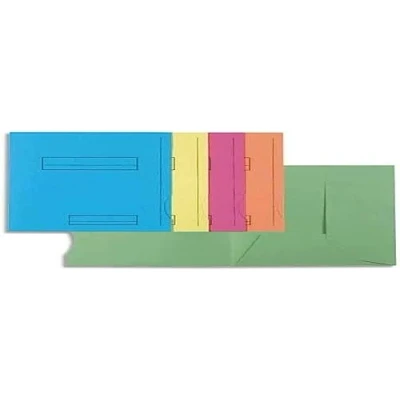 Imagen de Exacompta 335000E Lote de 50 Subcarpetas Super 250 Impresas y con 2 Solapas, Colores Surtidos