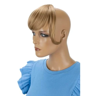 Imagen de CAISHA Bangs Clip In Extensiones Flecos Postizos De Cabello Rubio Oscuro F7 2