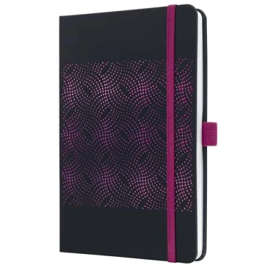 Imagen de SIGEL J5213 Jolie Agenda semanal 2025, tapa dura, 13,5 x 20,3 cm, 174 páginas, negro, pink