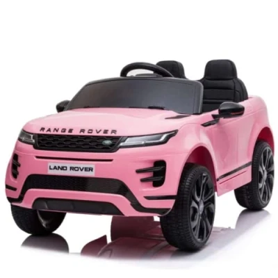 Imagen de FINOOS Range Rover Evoque Coche eléctrico para niños de 12 v, con Mando a Distancia 2,4 GHz, 2 Motores V y 35 W, 1 4 años (Rosa)