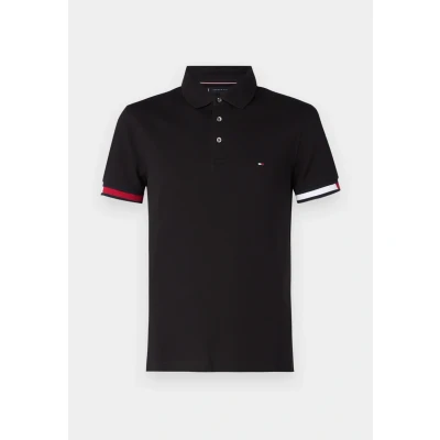 Imagen de Tommy Hilfiger FLAG CUFF SLIM Polo, Hombre, Talla: Small, Black