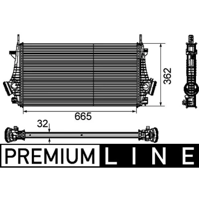 Imagen de MAHLE ORIGINAL CI 191 000P Intercooler OPEL: Insignia A Berlina, Hatchback