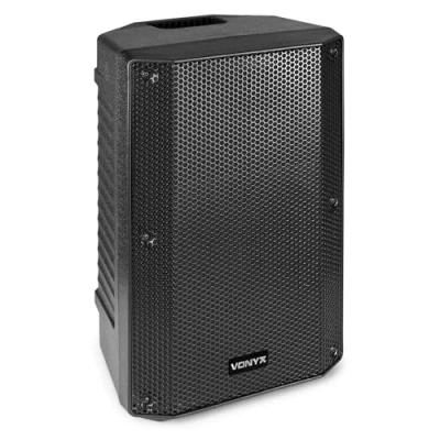 Imagen de Vonyx VSA10P Altavoz Pasivo 10 Pulgadas y Potencia 500W DJ, Crossover Activo de 2 vías, Montaje en Soporte, Ideal para Uso Escenario, Conciertos Fiestas