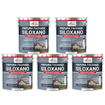 Imagen de Pintura siloxano arcafaçade 5 x 10 l blanco arcane industries