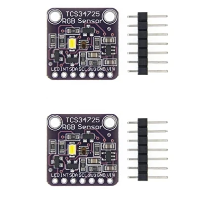 Imagen de Fasizi Módulo de reconocimiento sensor color luz RGB 2pcs TCS34725 para Arduino