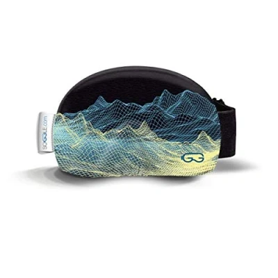 Imagen de Soggle Funda de microfibra para gafas esquí (talla única), color: estructura digital montaña