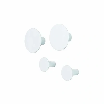 Imagen de Blomus Wandhaken 65798 Juego de Ganchos Pared, Polystone, Lily White, 4,5 cm, 4 Unidades
