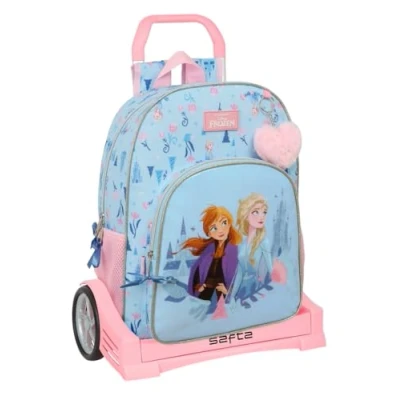 Imagen de Safta FROZEN ICE MAGIC Mochila Escolar 180, Espalda Ergonómica, con Carro Evolution, Ideal para Niños de Diferentes Edades, Cómoda y Versátil, Calidad Resistencia, 33x14x42 cm