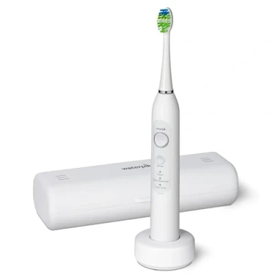Imagen de Waterpik Sensonic Cepillo de Dientes Sónico Eléctrico para Adultos con 3 Modos Higiene, Batería Recargable, Estuche Viaje, Cargador USB, Color Blanco STW 03EU