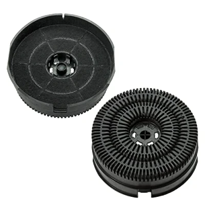 Imagen de SPARES2GO Filtro de carbono compatible con extractores campana extractora Elica ERA STD 80 ELITE 14 GR (paquete 2)