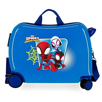 Imagen de Marvel Spidey Team Up Maleta infantil Azul 50x39x20 cms Rígida ABS Cierre de combinación lateral 34L 1,8 kgs 4 Ruedas Equipaje Mano