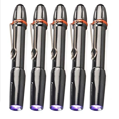 Imagen de Antorcha ultravioleta luz negra Linterna Pluma Detector de UV 395nm LED (5 pack)