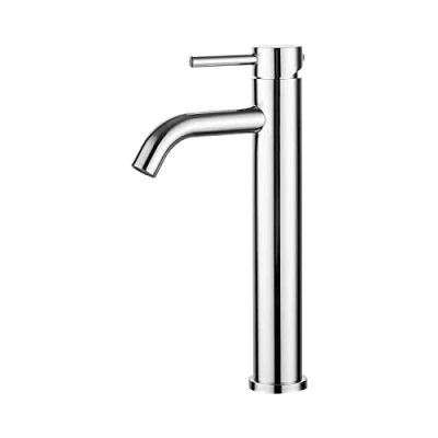 Imagen de Ibergrif, M11203 Grifo de Lavabo Alto, Mezclador Monomando para Lavabo, Acero Inoxidable, Cromo