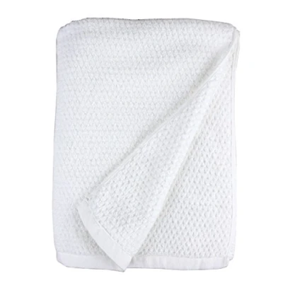 Imagen de Everplush 710 01 05 Diamond Jacquard Toalla de baño, Blanco, 35&quot; x 66&quot;