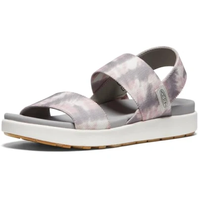 Imagen de KEEN Elle Backstrap, Sandalias con correa de tobillo para Mujer, Gris (Fawn Tie Dye/Star White), 41 EU