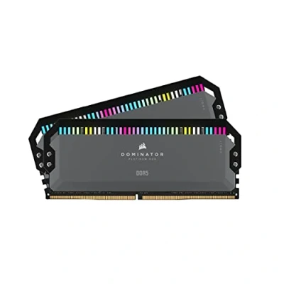 Imagen de CORSAIR DOMINATOR PLATINUM RGB DDR5 32GB (2x16GB) 5200MHz CL40 AMD EXPO Intel XMP iCUE Memoria de Ordenador Compatible Gris (CMT32GX5M2B5200Z40)