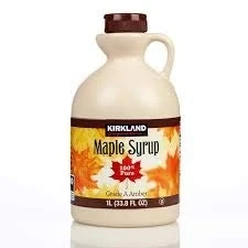Imagen de Kirkland Jarabe de arce, 100 % puro y natural, grado A, sabor fuerte, 1 l