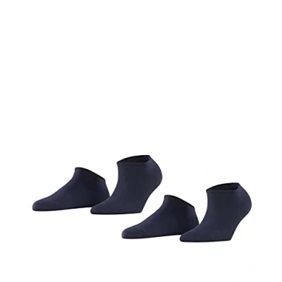 Imagen de ESPRIT Uni 2 Pack W SN algodón corte unicolor pares, Calcetines cortos Mujer, Azul (Marine 6120), 35 38