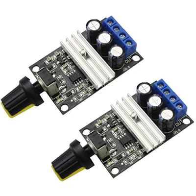 Imagen de TECNOIOT 2pcs DC 3A 80W 6V 12V 24V 28V PWM Motor Speed Controller Regulator Adjustable