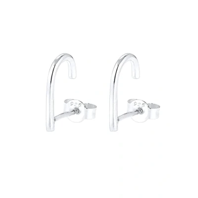 Imagen de Elli Pendientes Suspender Geo Minimal en Plata de ley 925, ley, Sin piedra preciosa