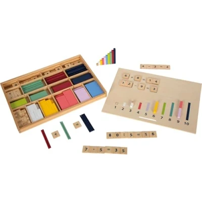 Imagen de small foot Caja de Aprendizaje aritmética Barras con números Educate, Madera, niños a Partir 6 años, 12559