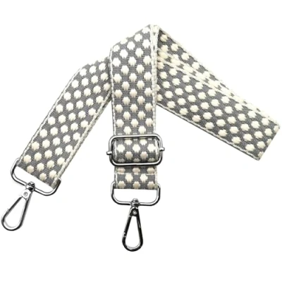 Imagen de Correa para Bolsos de Mujer Bandolera, Reemplazo Bolsos, Hombro Ajustable con Mosquetón Plateado 3.8cm Anchura Crossbody Accesorios, Base Gris, O12