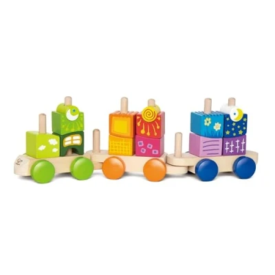 Imagen de Hape E0417 Fantastia Train Wooden Building Blocks