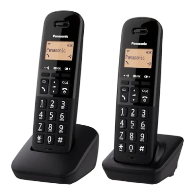Imagen de Teléfono Panasonic KX TGB612, 2 Terminales, Bloqueo de llamadas, 50 contactos, Resistente a golpes, Negro